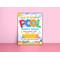 Editable End of Summer School Pool Party Invitation Template